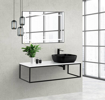 Консоль металлическая под накладные раковины BelBagno EK-140-ST Консоль металлическая под накладные раковины BelBagno EK-140-ST