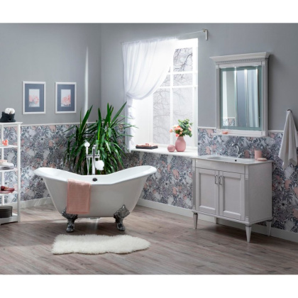 Комплект мебели Aquanet Селена 70 белый, серебро