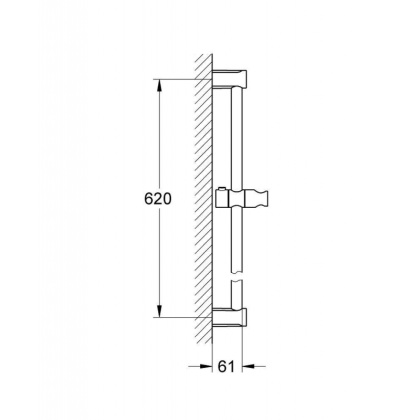 Душевая штанга Grohe Tempesta Cosmopolitan 27521000 хром Душевая штанга Grohe Tempesta Cosmopolitan 27521000 хром