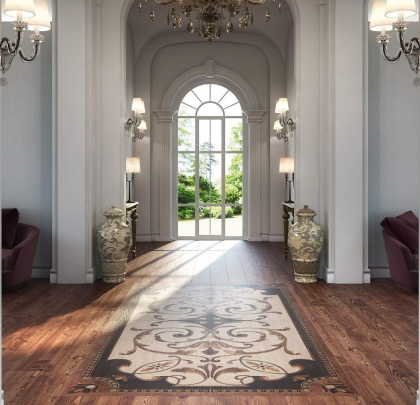 Керамогранит DD570600R Гранд Вуд декорированный обрезной 80*160*11(2шт/2,56м2), м2