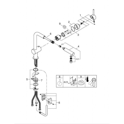 Смеситель для кухни Grohe Minta 32168000 хром