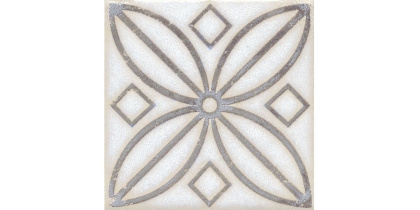 Вставка Амальфи орнамент коричневый  9,8x9,8x0,7 STG_A402_1266H