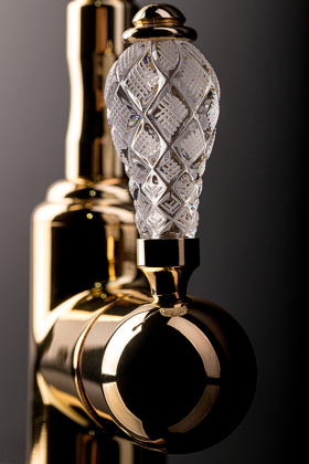 Смеситель для душа VOGUE CRYSTAL, золото_Комплект