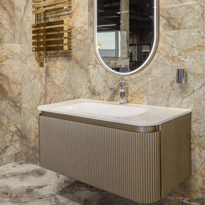 OVALE 1 полка 100CM DELMAR тумба + раковина OV1110100-100 DELMAR Boheme