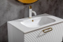 Тумба Linea 80 белая+Золото 842-080-WG Boheme Тумба Linea 80 белая+Золото 842-080-WG Boheme