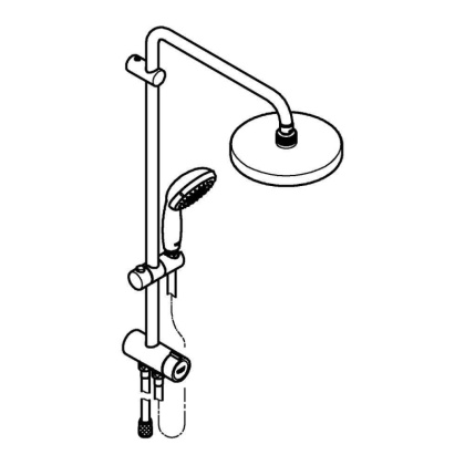 Душевая система Grohe Tempesta New 27389002 хром Душевая система Grohe Tempesta New 27389002 хром