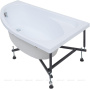 Акриловая ванна Aquanet Mia 140x80 R (с каркасом)