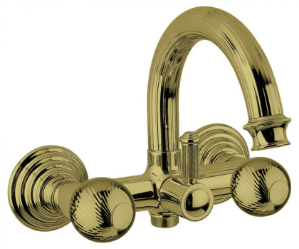 Смеситель OLIMP-VD-03/24-O Исполнение: Золото 24 карат, Ручки: Металл