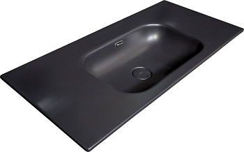 Столешница моноблок Vallessi 100 антрацит глянец керамика