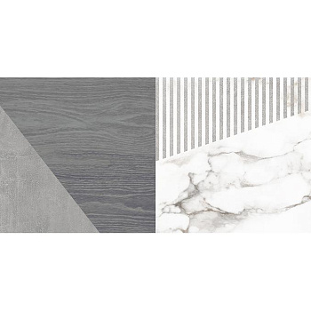 Плитка настенная 34078 Savage серый узор 25*50 (12шт/1,5м2),м2