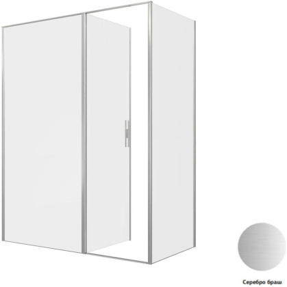 Душевой уголок Allen Brau Priority 160x80 3.31038.BA + 3.31041.BA серебро браш