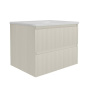 База под раковину Welle 600 подвесная, 2 выкатных ящика soft-close, M.Beige