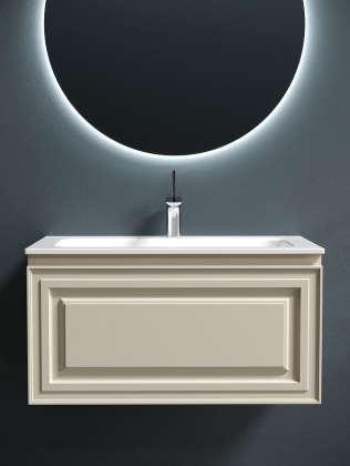 Тумба подвесная SANCOS Very 790х445х406, c одним  ящиком оснащенным доводчиками, Beige Soft , арт.VR80CE Тумба подвесная SANCOS Very 790х445х406, c одним  ящиком оснащенным доводчиками, Beige Soft , арт.VR80CE