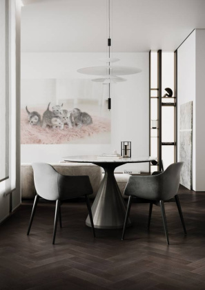 Кварцевый паркет Quartz Parquet Штучный паркет Дуб Смоляной, 44-1258-01, 5/0,6 мм