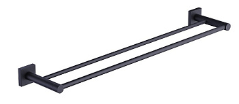 Полотенцедержатель двойной Timo Selene Black 12056/03