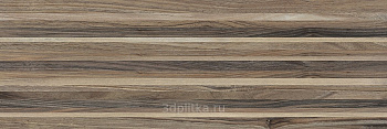 Плитка настенная 60030 Zen полоски коричневый (20см*60см*9мм) (10шт/1,2м2) матовый,м2