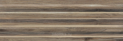 Плитка настенная 60030 Zen полоски коричневый (20см*60см*9мм) (10шт/1,2м2) матовый,м2