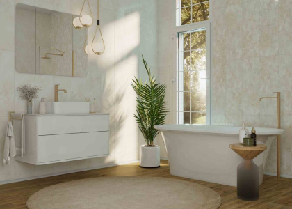 Вставка Murano Vetro A Beige W\DEC M 25x75 NR Glossy 1 Вставка Murano Vetro A Beige W\DEC M 25x75 NR Glossy 1