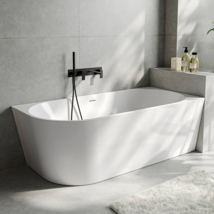 Акриловая ванна ABBER AB9502-1.8 R белая