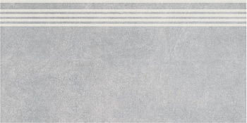 Ступень Королевская дорога серый светлый обрезной 30x60x0,9