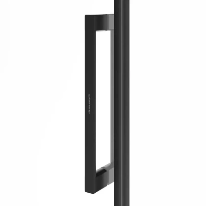Душевая дверь CRISTALLO, раздвижная с функцией soft close, 120х210, матовый черный