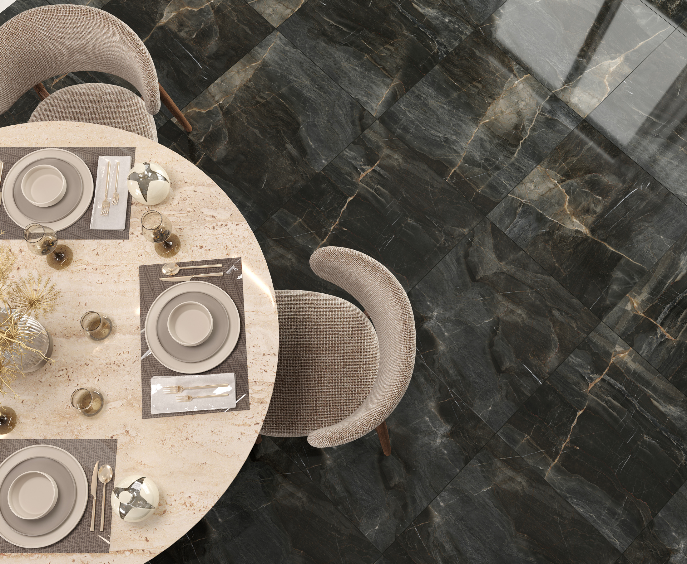 Stellar Wind Керамогранит темно-серый 60x120 Полированный Stellar Wind Керамогранит темно-серый 60x120 Полированный