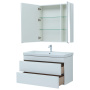 Мебель для ванной Aquanet София 105 белый глянец (2 ящика)