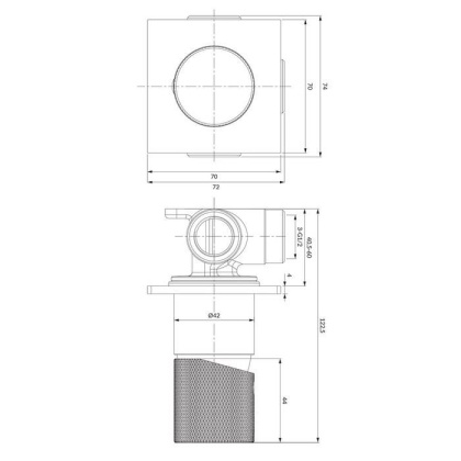 Смеситель для душа скрытого монтажа OMNIRES CONTOUR CT8045CR (хром) Смеситель для душа скрытого монтажа OMNIRES CONTOUR CT8045CR (хром)