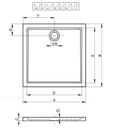 Акриловый душевой поддон Riho Zurich 258 160x90 белый DA6600500000000