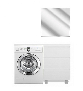 Комплект мебели Dallas Luxe 1500х482 правосторонний напольный 3 ящика (ШхГхВ) 848х476х860