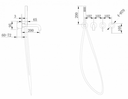 Смеситель для ванны Abber Wasser Kreis AF8130G золото матовое Смеситель для ванны Abber Wasser Kreis AF8130G золото матовое