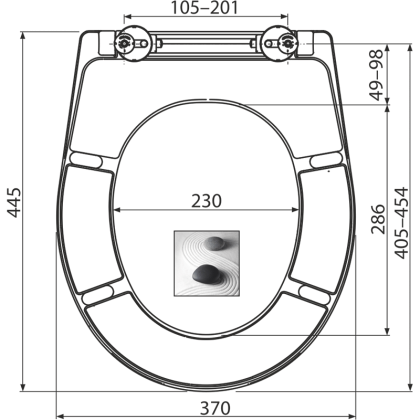 Сидение для унитаза Alcaplast  Softclose, 5,7х37,5х46,2 см, белое, A604 ZEN