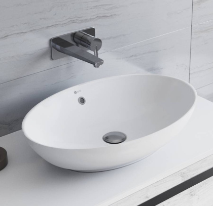 Умывальник Point Сатурн 63 PN43901WM овальный, белый матовый