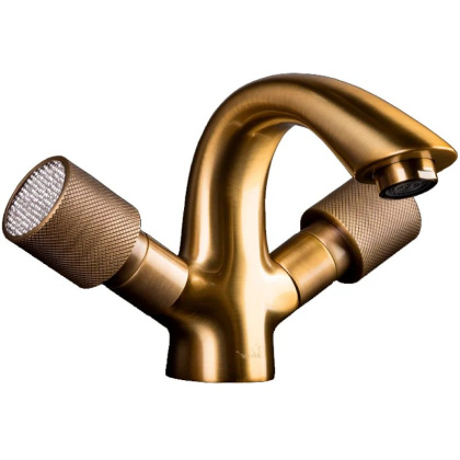 Смеситель для умывальника ROYAL CRYSTAL, бронза_Комплект