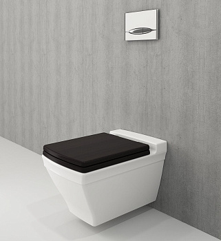 Сиденье с крышкой Lavita, метал.петли, венге, арт.A0326-114, шт