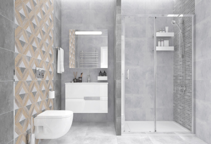 Etnis Мозаика серый 28,6х29,8