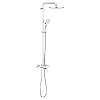 Душевая система поворотная со смесителем Grohe Tempesta Cosmopolitan 250, хром / белый (26673000) Душевая система поворотная со смесителем Grohe Tempesta Cosmopolitan 250, хром / белый (26673000)