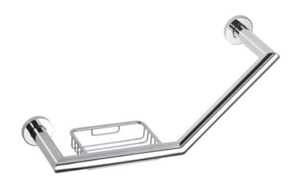 Поручень изогнутый с мыльницей