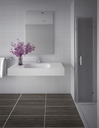 TITAN-800-LVB-SOSPESO Консольная раковина из литьевого мрамора Цвет Белый 