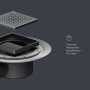 W01BD-P11-010-01BM MasterFlow Трап для душа точечный универс затвор Cut Gradient 10см цвет черн мат W01BD-P11-010-01BM MasterFlow Трап для душа точечный универс затвор Cut Gradient 10см цвет черн мат