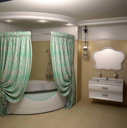 Штора текстильная 240*200 Бирюзовый Штора текстильная 240*200 Бирюзовый