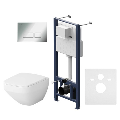 IS47051.50A1700 Инсталляция с клавишей Pro S глянец. Хром с подвесным унитазом Inspire V2.0 FlashClean с сид м/л