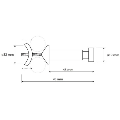 Крючок Bemeta Rawell 104506122 Хром