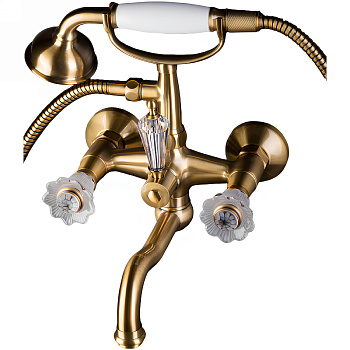 Смеситель для ванны (душевой комплект) Camelia бронза_Комплект Смеситель для ванны (душевой комплект) Camelia бронза_Комплект