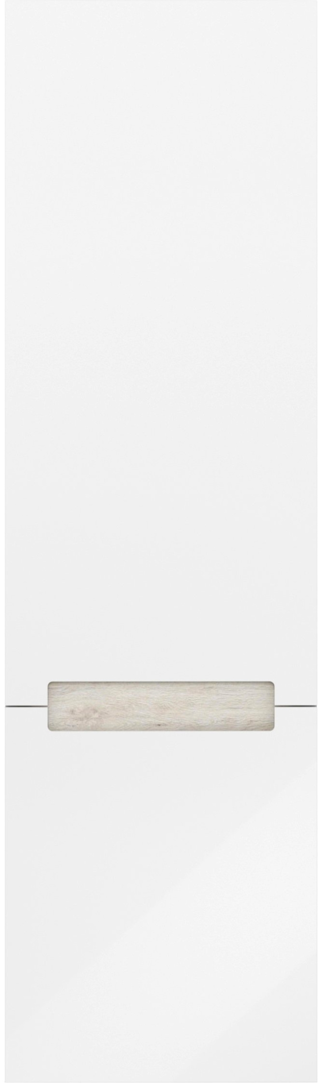 Пенал BUONGIORNO PLUS подвесной 130, белый глянцевый-дуб Кантри BGP.130\WHT