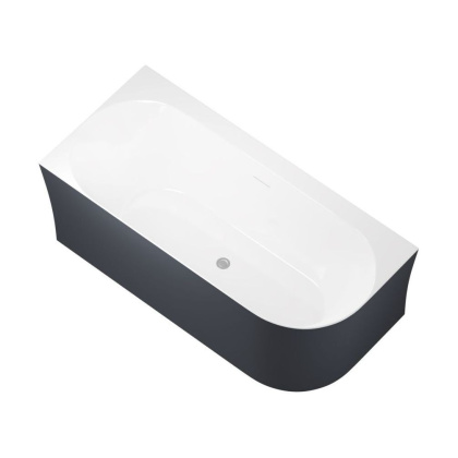 Акриловая ванна Allen Brau Priority 1700x780 2.31004.20A/AM антрацит/белый глянцевый, шт