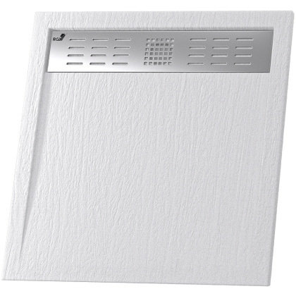 Душевой поддон квадратный RGW STM-W Белый 90*90