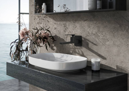 Смеситель для раковины встроенный Timo Torne 4372/03SM черный матовый