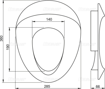 Детское сиденье для унитаза A68 AlcaPlast