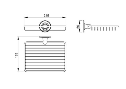 Полка Timo Nelson 150022/00 chrome Полка Timo Nelson 150022/00 chrome